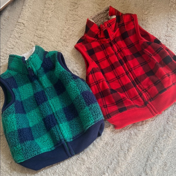 Carter's Other - Carter's Fleece Vest Bundle 6-9Mo